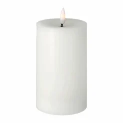 New Scandi Essentials Bright Melt blockljus LED 15 cm Vit