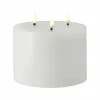 Scandi Essentials Bright Melt blockljus LED 3 vekar 13 cm Vit