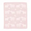 Barn Klippan Yllefabrik Bää snuttefilt Soft pink 34x40 cm
