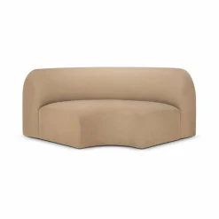 Clearance Ethnicraft Bulky modulsoffa 90° hörnmodul Light sepia