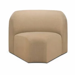 Ethnicraft Bulky modulsoffa 45° hörnmodul Light sepia