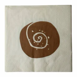 DBKD Bulle pappersservett 20-pack Creme-Brown 33x33 cm