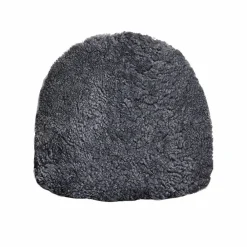 Skandilock Buzz stolsdyna fårskinn Charcoal-svart läderimitation