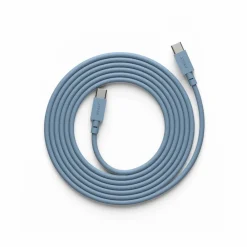 Avolt Cable 1 USB-C till USB-C laddningskabel 2 m Shark blue