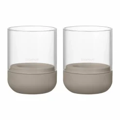 New blomus Calma ljuslykta Ø7 cm 2-pack Fungi