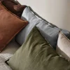 Clearance Scandi Living Calm kuddfodral linne 40x60 cm Forest Green