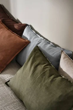 Clearance Scandi Living Calm kuddfodral linne 40x60 cm Forest Green