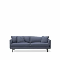 Fredericia Furniture Calmo 5622 soffa 2-sits Sunniva 783-svart stål
