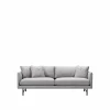 Clearance Fredericia Furniture Calmo 5622 soffa 2-sits Sunniva 242-svart stål