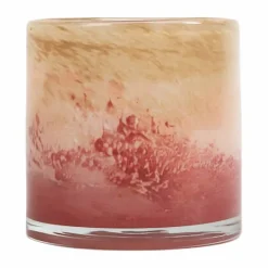 Hot Byon Calore ljuslykta XS Ø10 cm Rosa-beige-bordeaux