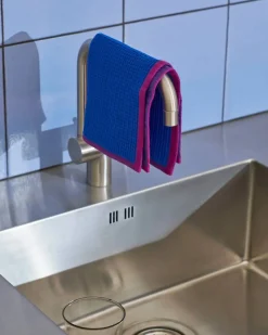 HAY Canteen disktrasa 31x31 cm 2-pack Blue/fuchsia-Beige/yellow