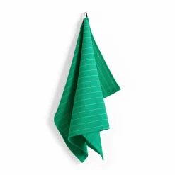 HAY Canteen kökshandduk 52x80 cm Emerald pinstripe