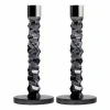 Orrefors Carat ljusstake 2-pack antracit 24 2 cm
