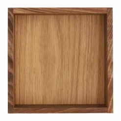 Clearance Scandi Living Carve förvaringslåda 15 cm Mörkbetsad ek