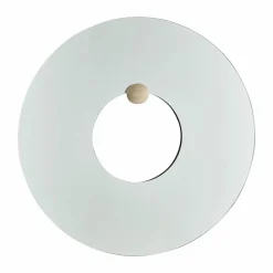 AYTM Castellum väggspegel Ø80 cm Clear-travertine