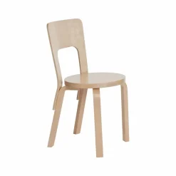 Clearance Artek Chair 66 stol Naturlackerad björk-Björk