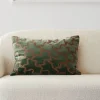 Outlet Chhatwal & Jonsson Chand kuddfodral 40x60 cm Forest green-cognac