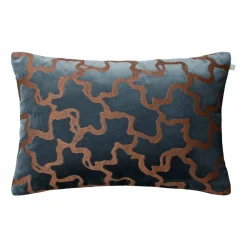 New Chhatwal & Jonsson Chand kuddfodral 40x60 cm Sea blue-cognac