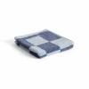 Clearance HAY Check handduk 30x30 cm Steel blue
