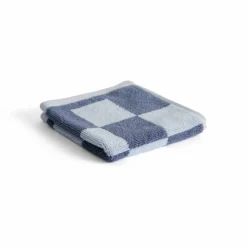 Clearance HAY Check handduk 30x30 cm Steel blue