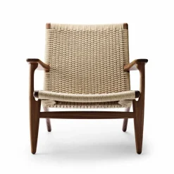 Discount Carl Hansen & Søn CH25 fåtölj Oljad valnöt-naturflätad