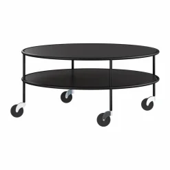 Lammhults Chicago soffbord Svart laminat Ø90 cm