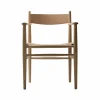 Carl Hansen & Søn CH37 karmstol Såpad ek-naturflätad