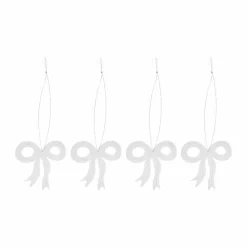 Cooee Design Christmas deco rosett 6 cm 4-pack Rostfritt stål