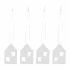 Outlet Cooee Design Christmas deco Town house 6 cm 4-pack Rostfritt stål