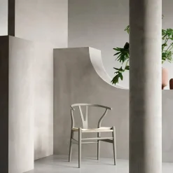 Carl Hansen & Søn CH24 Y-stol Soft Crawford Wegner Clay-naturflätad