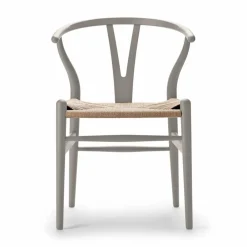 Clearance Carl Hansen & Søn CH24 Y-stol Soft naturflätad sits Silver Grey S3502-Y