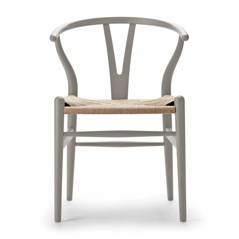 Clearance Carl Hansen & Søn CH24 Y-stol Soft naturflätad sits Silver Grey S3502-Y