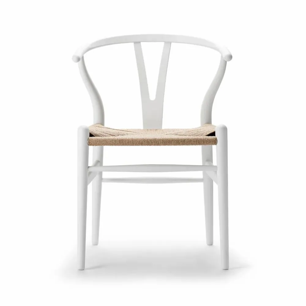 Carl Hansen & Søn CH24 Y-stol Soft naturflätad sits White S0502-Y