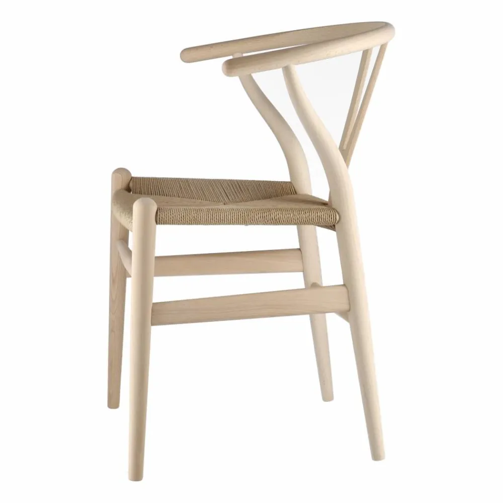 New Carl Hansen & Søn CH24 Y-stol Såpad bok-naturflätad