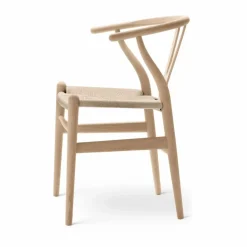 Carl Hansen & Søn CH24 Y-stol Vitoljad ek-naturflätad