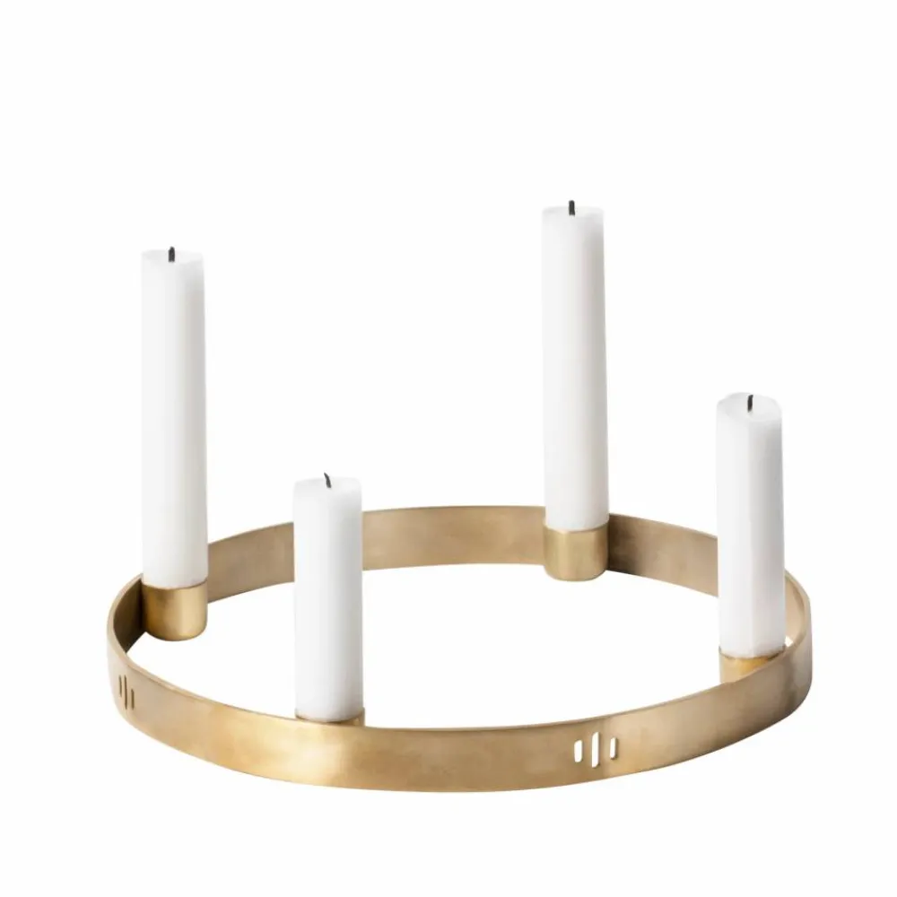 Ferm Living Circle mässing ljusstake liten