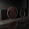 Discount AYTM Circum spegel small Ø70 cm tonat glas-svart ram