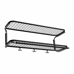 Essem Design Classic 650 hatthylla svart/krom 2 plan 70 cm