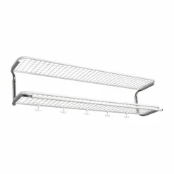 Essem Design Classic 650 hatthylla vit/krom 2 plan 120 cm