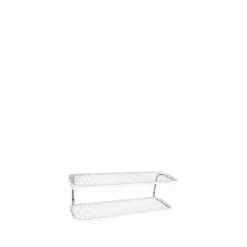 Clearance Essem Design Classic 650 skohylla vit/krom 2 plan 60 cm