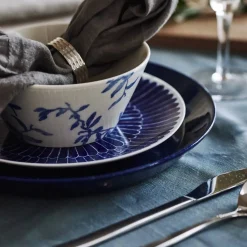 Clearance Scandi Living Clean linneduk 145x350 cm Smokey Blue