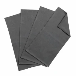 Scandi Living Clean linneservetter 45x45 cm 4-pack charcoal