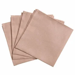 Scandi Living Clean linneservetter 45x45 cm 4-pack dusty rose