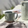 Scandi Living Clean linneservetter 45x45 cm 4-pack smokey blue
