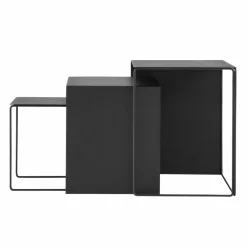Clearance Ferm Living Cluster bord 3-pack svart