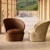 Cane-line Coast loungefåtölj swivel Umber brown (Flat Weave)