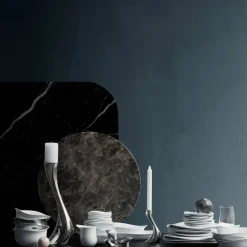 Georg Jensen Cobra värmeljusstake 2-pack rostfritt stål
