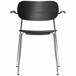 Audo Copenhagen Co Chair matstol armstöd kromade ben Svart ek