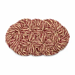 HAY Coco dörrmatta 40x80 cm Swirl bordeaux-off white