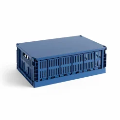 Discount HAY Colour Crate lock large Dark blue